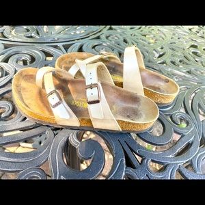 Birkenstock Mayari Pearl White size 38